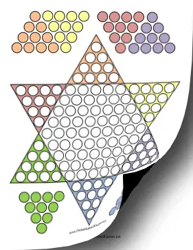 Chinese Checkers Printable Board Game