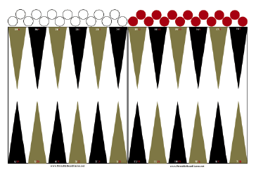 Backgammon Board Printable Board Game