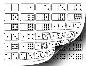 Domino Double-Twelve Set Printable Board Game