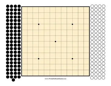 Go Board 13x13 Printable Board Game