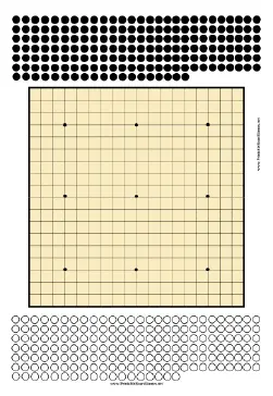 Go Board 19x19 Printable Board Game