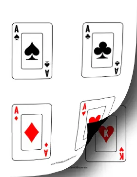 Playing Card Deck Printable Board Game