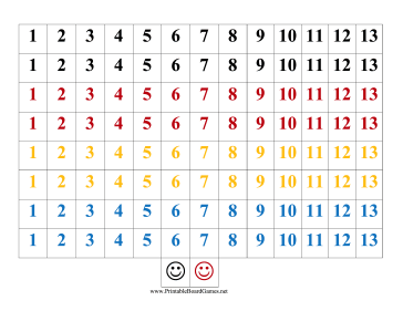 Rummy Cube Tiles Printable Board Game